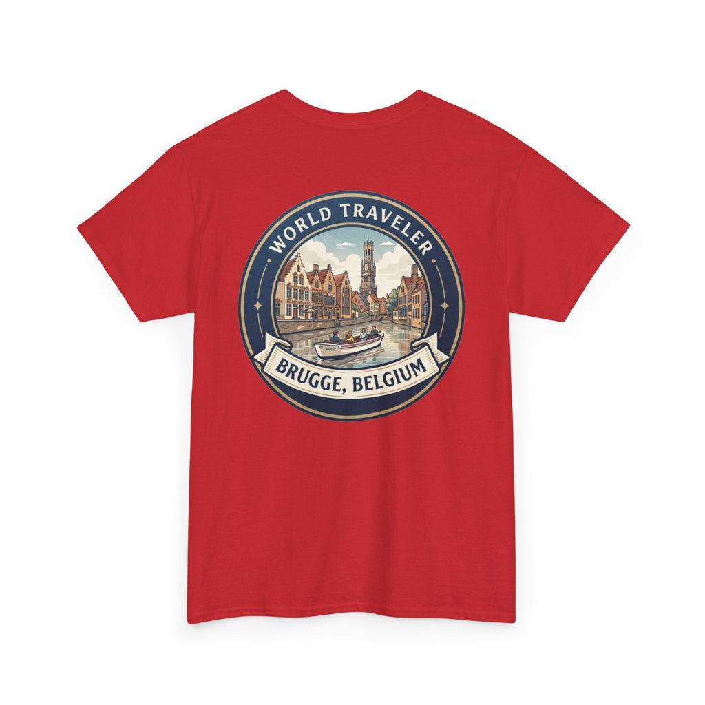 Brugge, Belgium World Traveler Unisex Heavy Cotton Tee