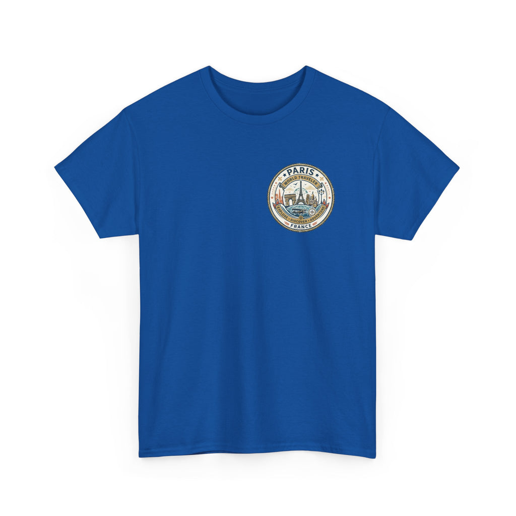 Paris, France World Traveler Unisex Heavy Cotton Tee