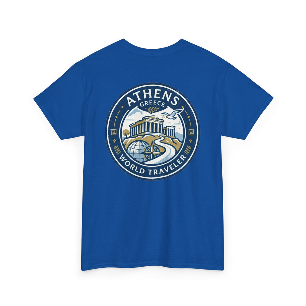 Athens, Greece World Traveler Unisex Heavy Cotton Tee