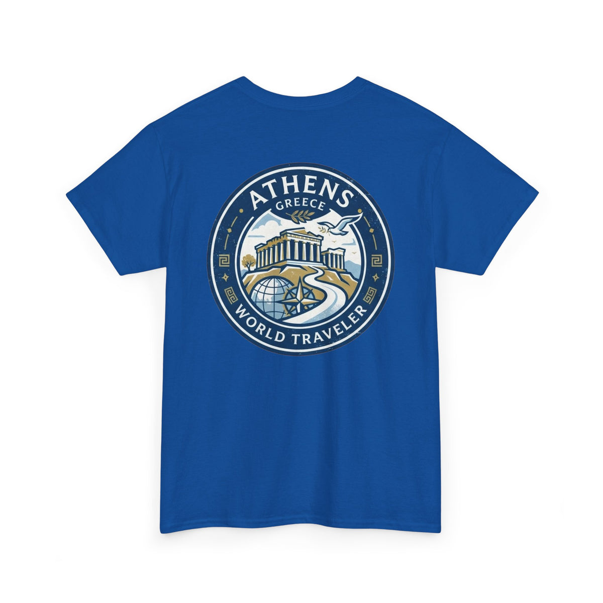 Athens, Greece World Traveler Unisex Heavy Cotton Tee