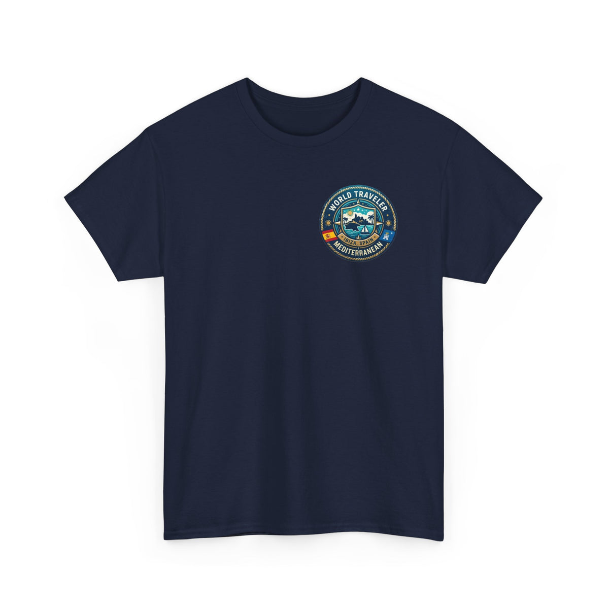 Ibiza, Spain World Traveler Unisex Heavy Cotton Tee