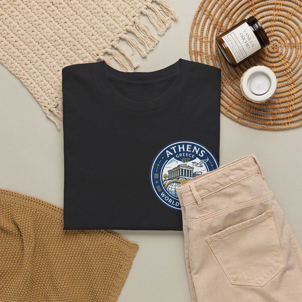 Athens, Greece World Traveler Unisex Heavy Cotton Tee