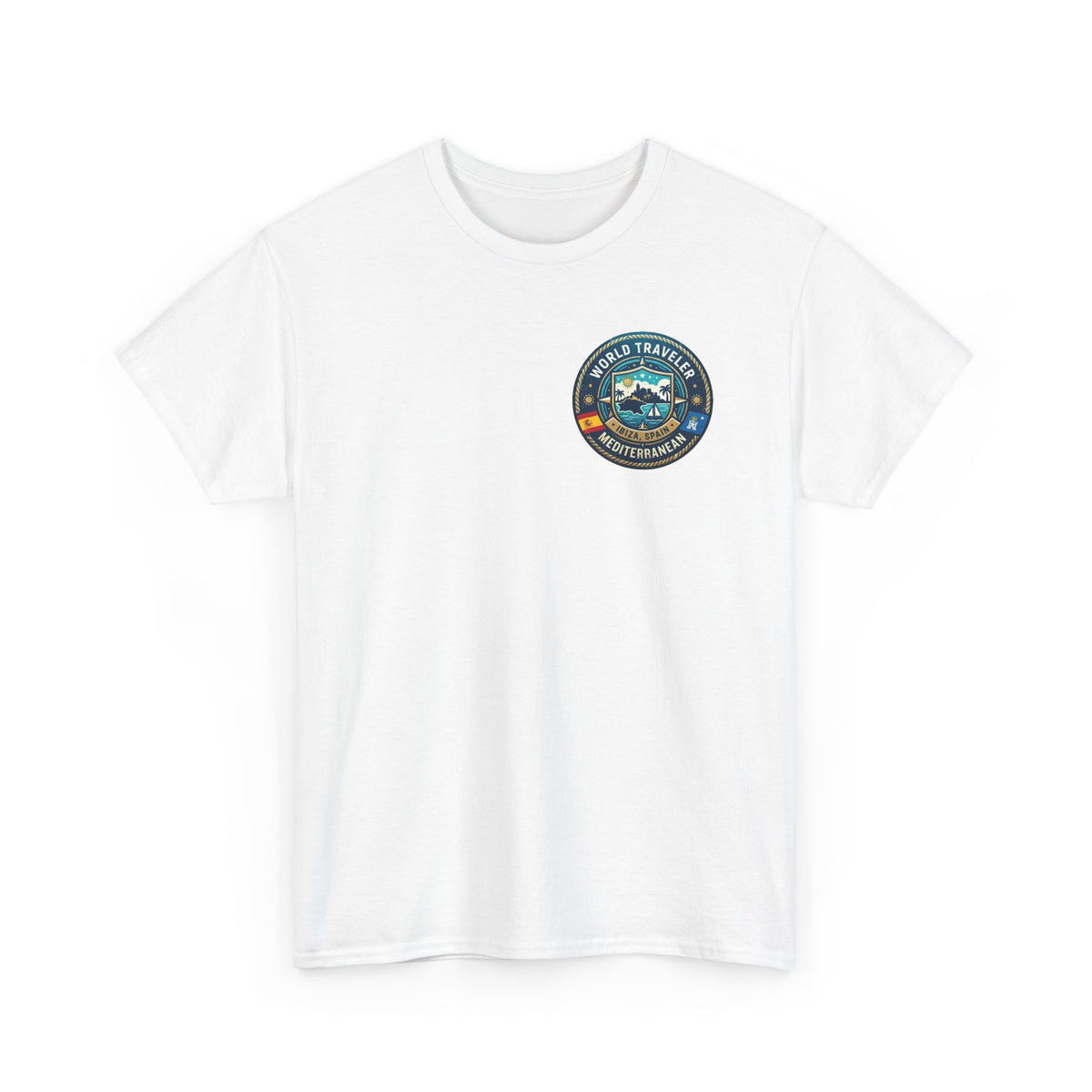 Ibiza, Spain World Traveler Unisex Heavy Cotton Tee
