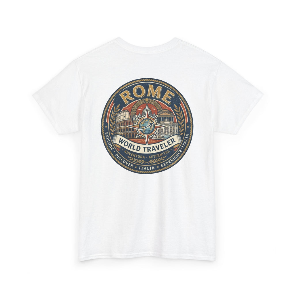 Rome, Italy World Traveler Unisex Heavy Cotton Tee