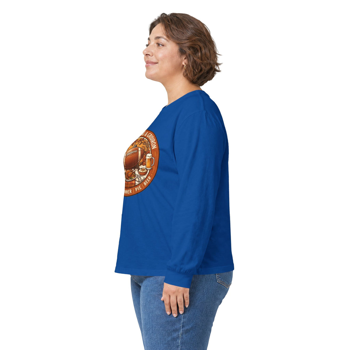 Thanksgiving Football Unisex Ultra Cotton Long Sleeve Tee