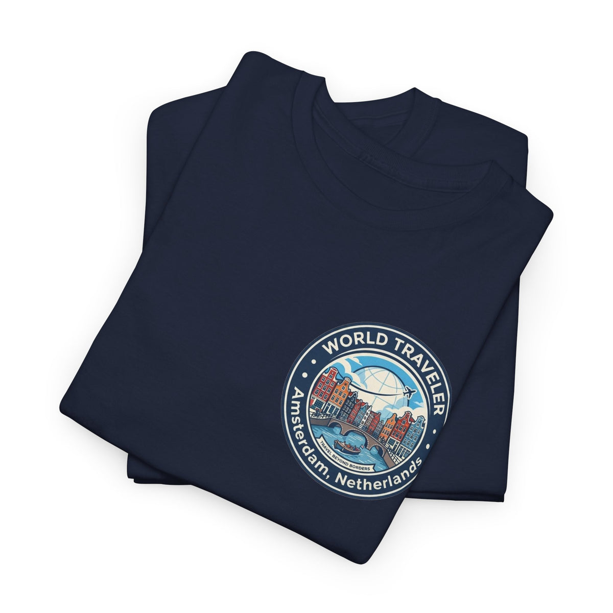 Amsterdam World Traveler Unisex Heavy Cotton Tee