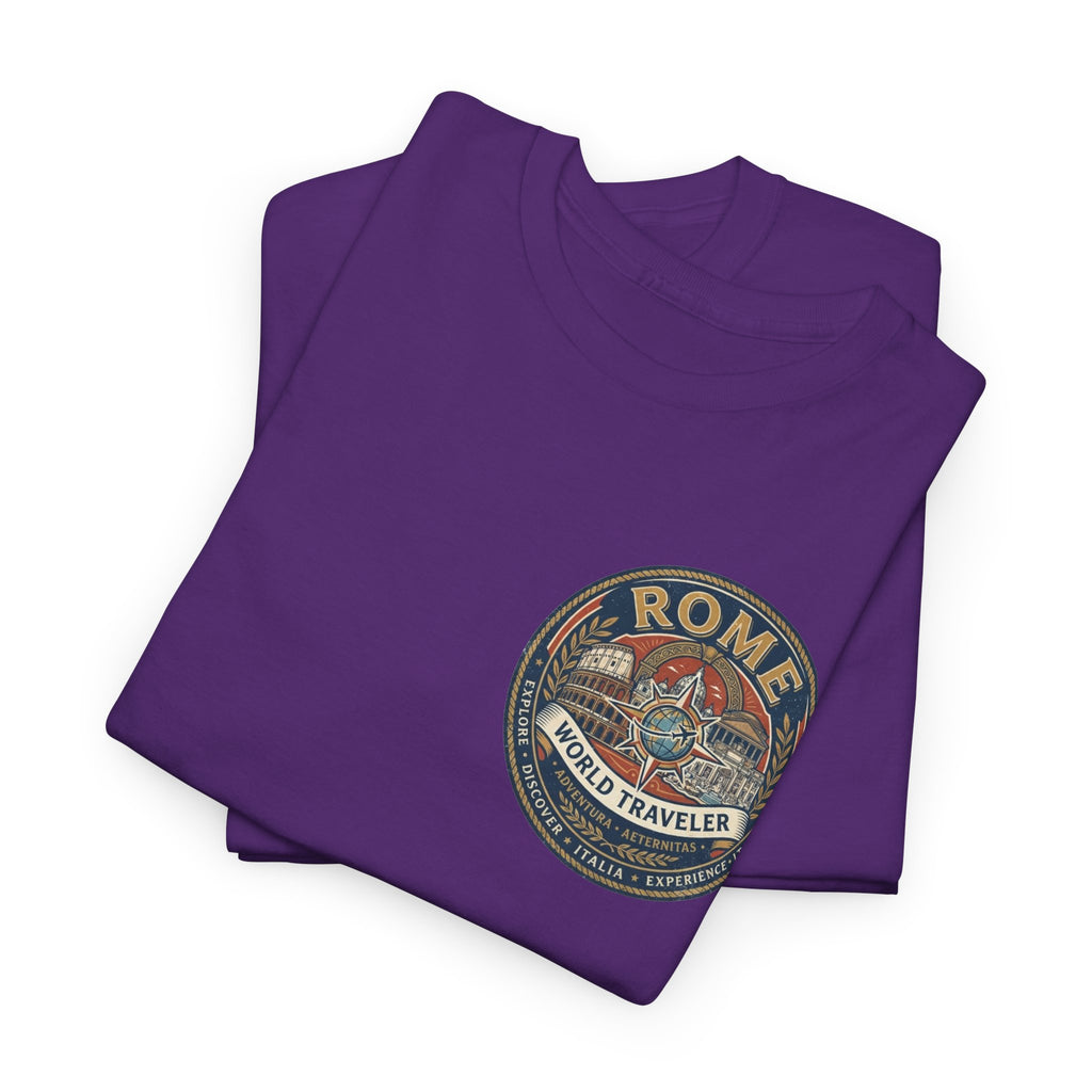 Rome, Italy World Traveler Unisex Heavy Cotton Tee