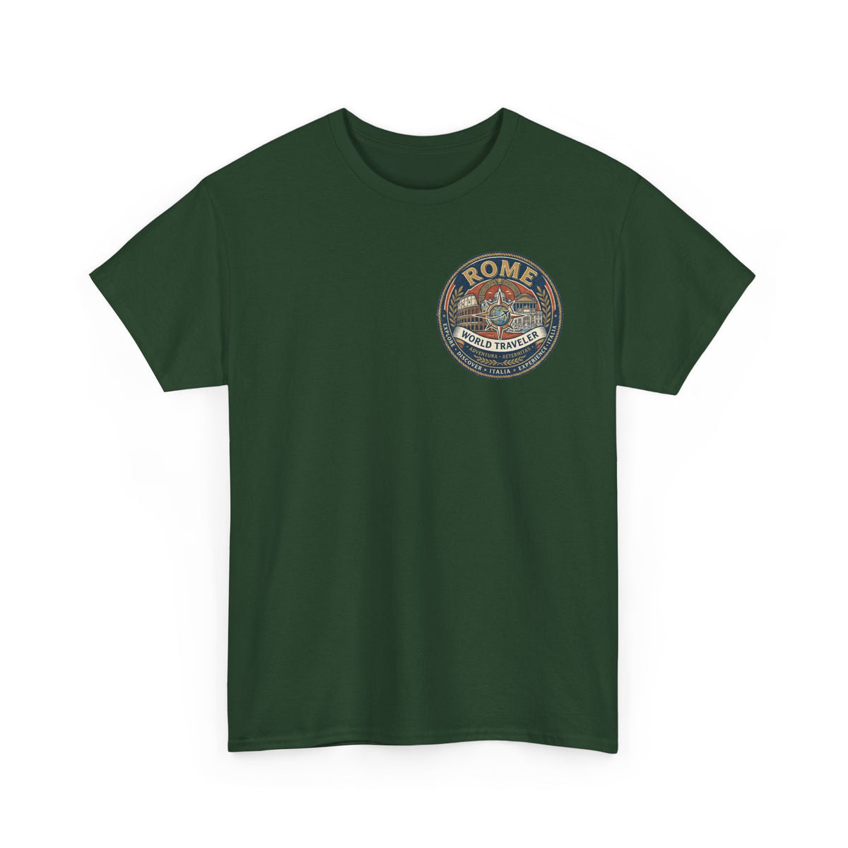 Rome, Italy World Traveler Unisex Heavy Cotton Tee
