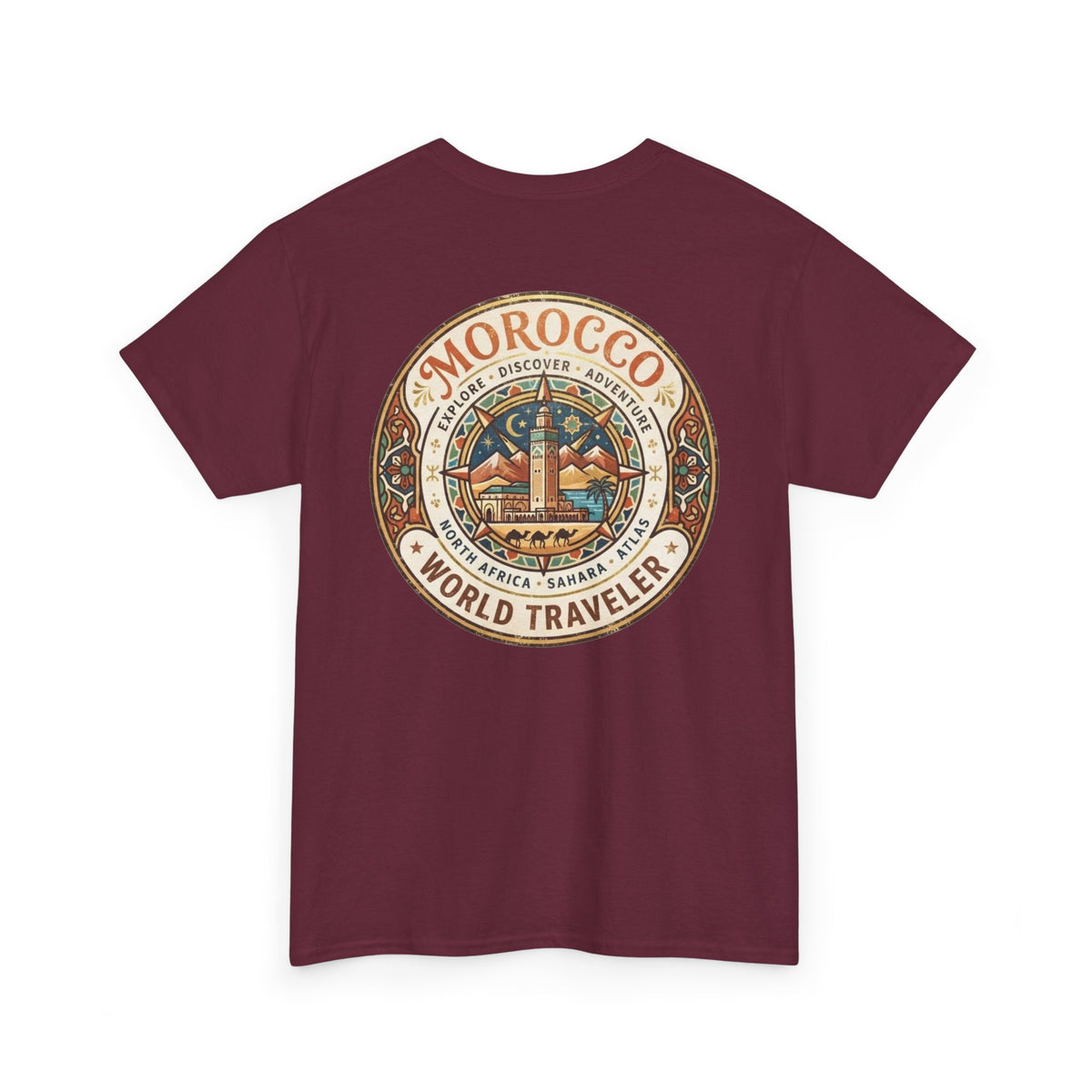 Morocco World Traveler Unisex Heavy Cotton Tee
