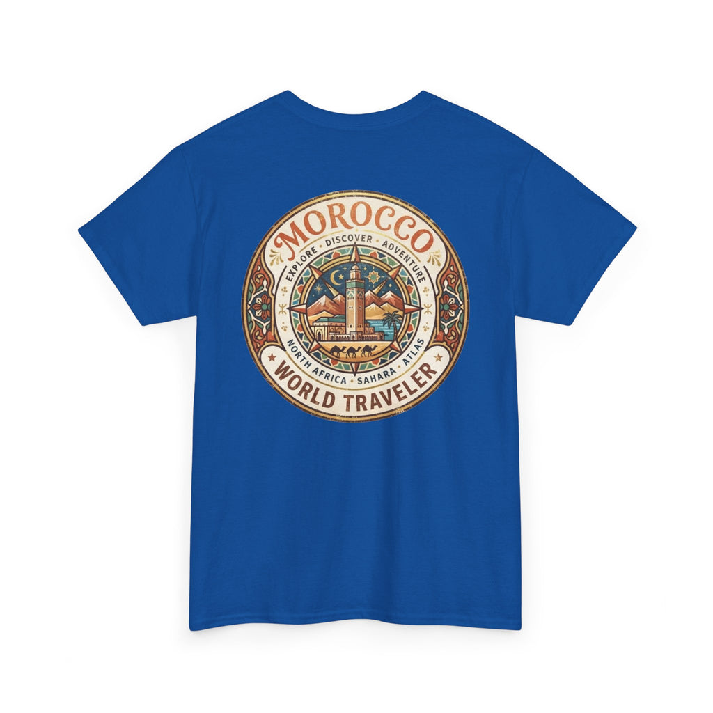 Morocco World Traveler Unisex Heavy Cotton Tee
