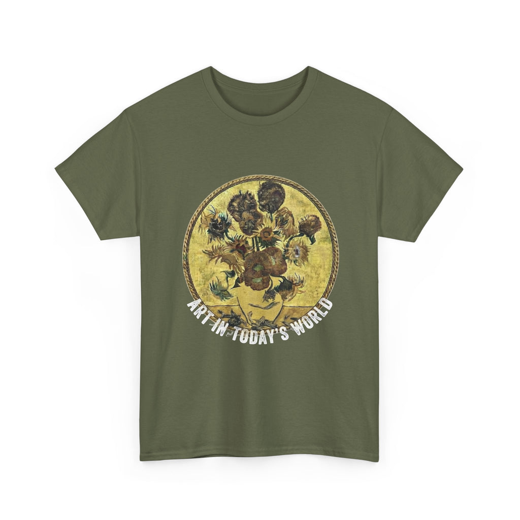 Art in Today’s World dying sunflowers T shirt