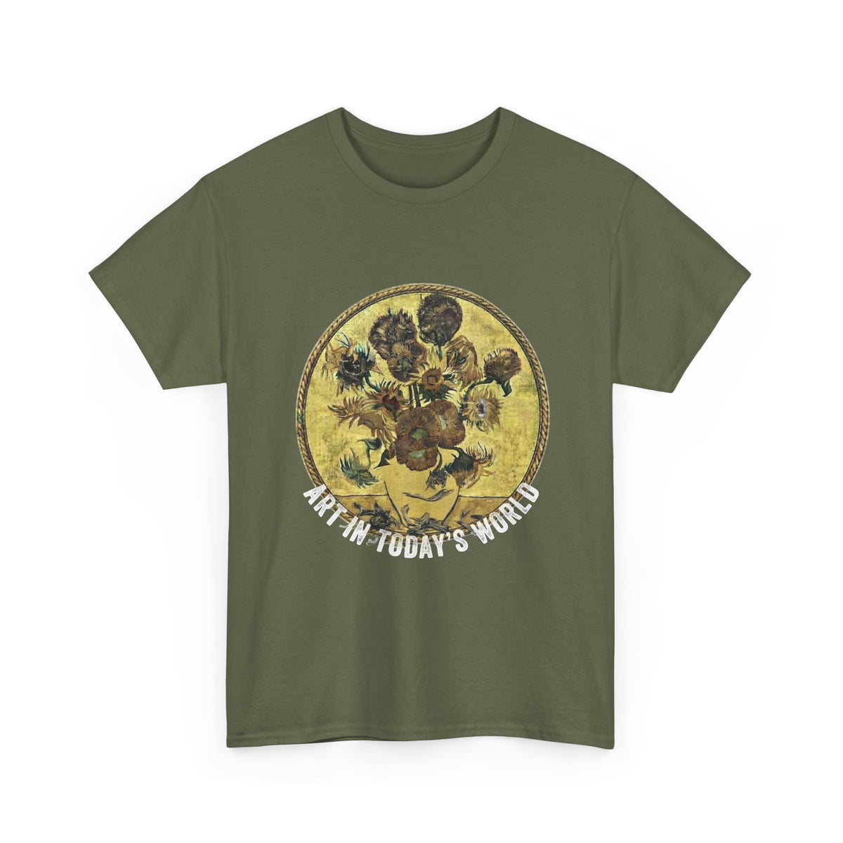 Art in Today’s World dying sunflowers T shirt