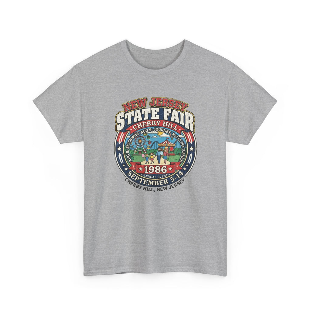Nj State Fair 1986 vintage graphic Unisex Heavy Cotton Tee