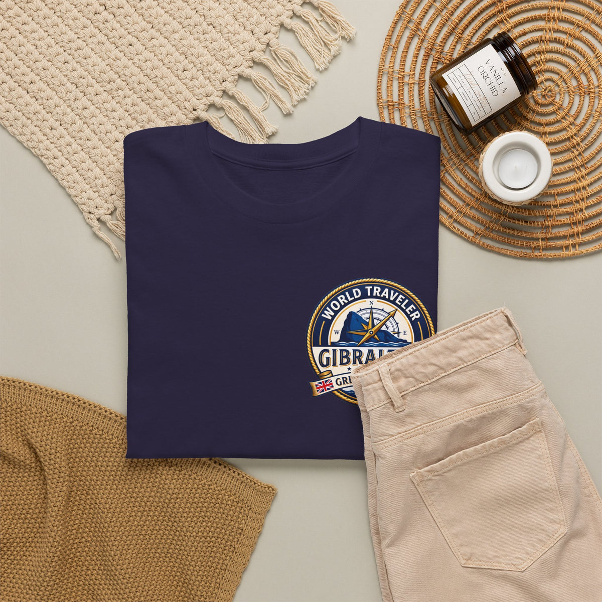 Gibraltar World Traveler Unisex Heavy Cotton Tee