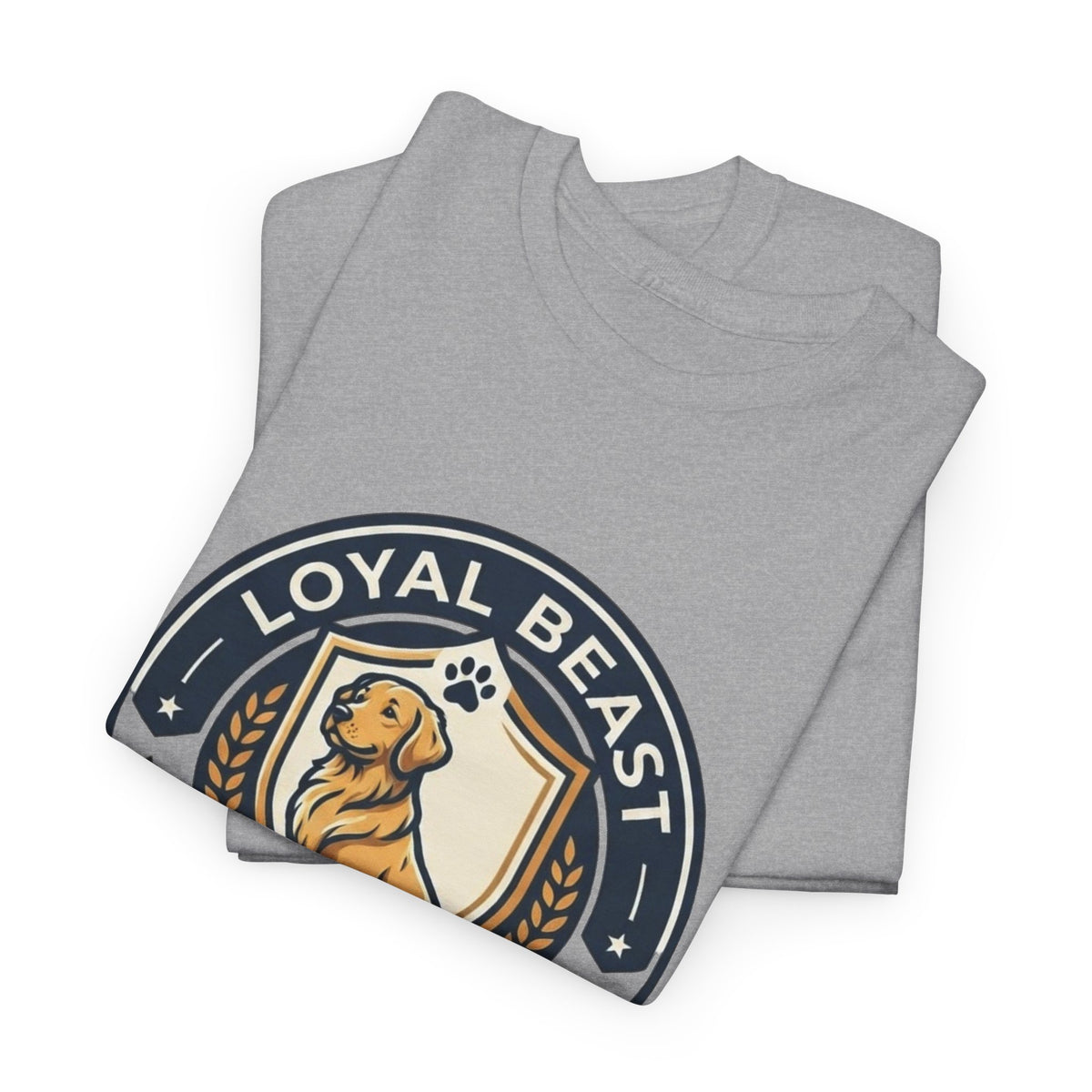 Loyal Beast Golden Retriever Unisex Heavy Cotton Tee