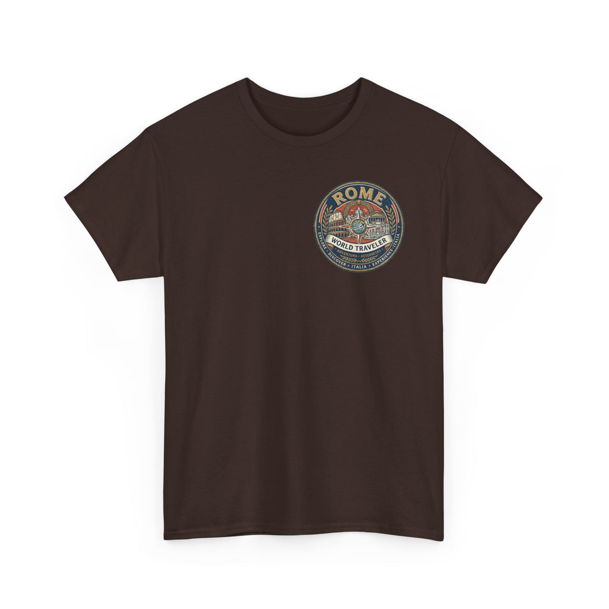 Rome, Italy World Traveler Unisex Heavy Cotton Tee