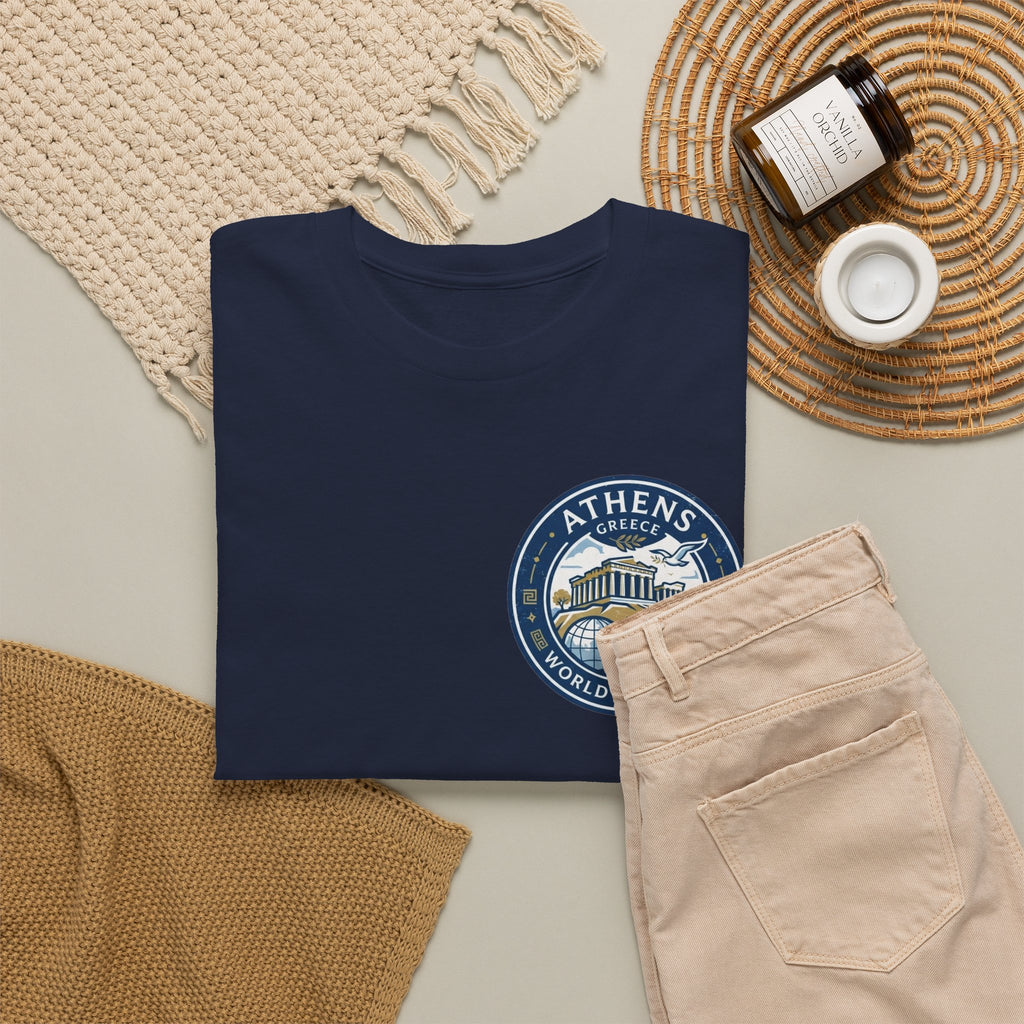 Athens, Greece World Traveler Unisex Heavy Cotton Tee
