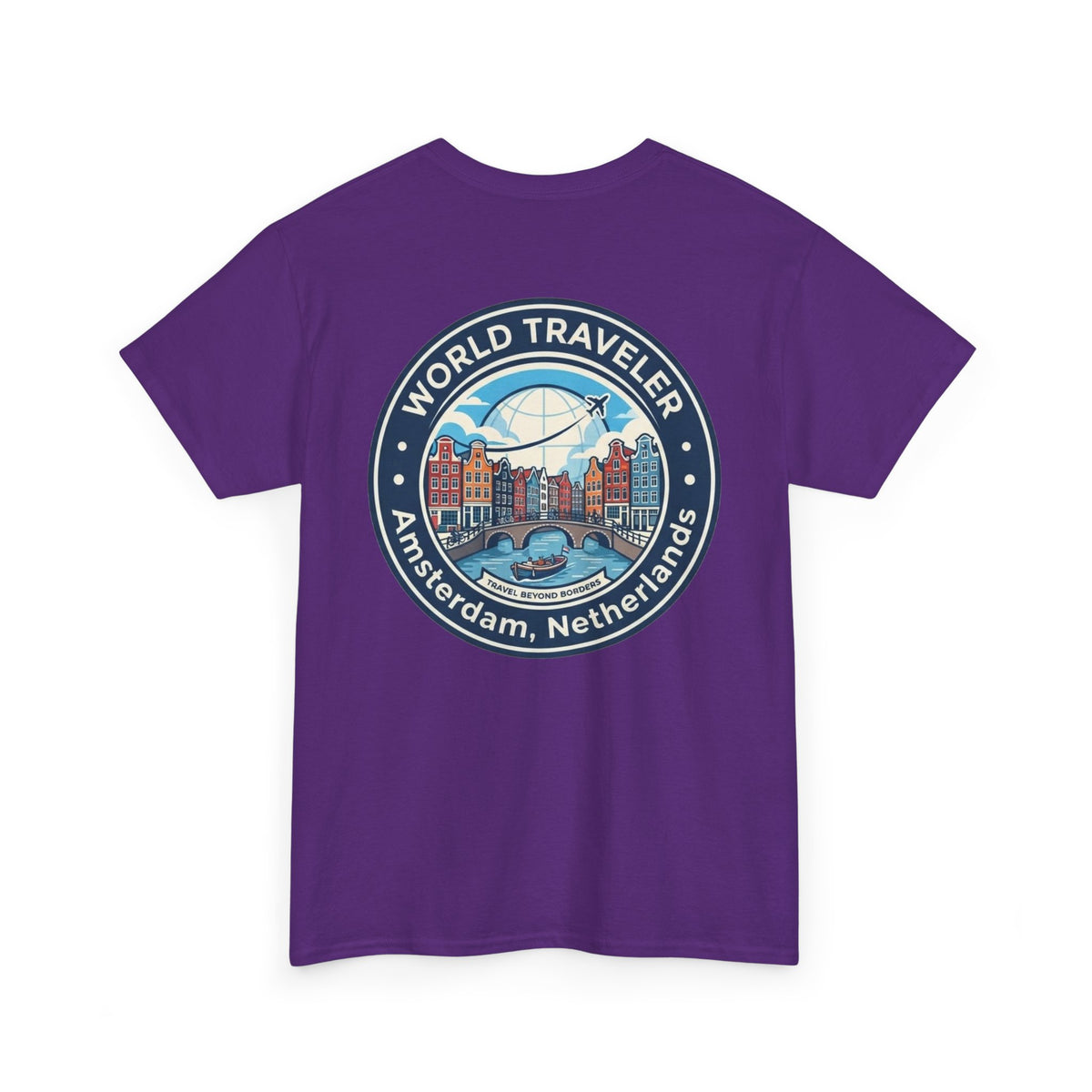 Amsterdam World Traveler Unisex Heavy Cotton Tee