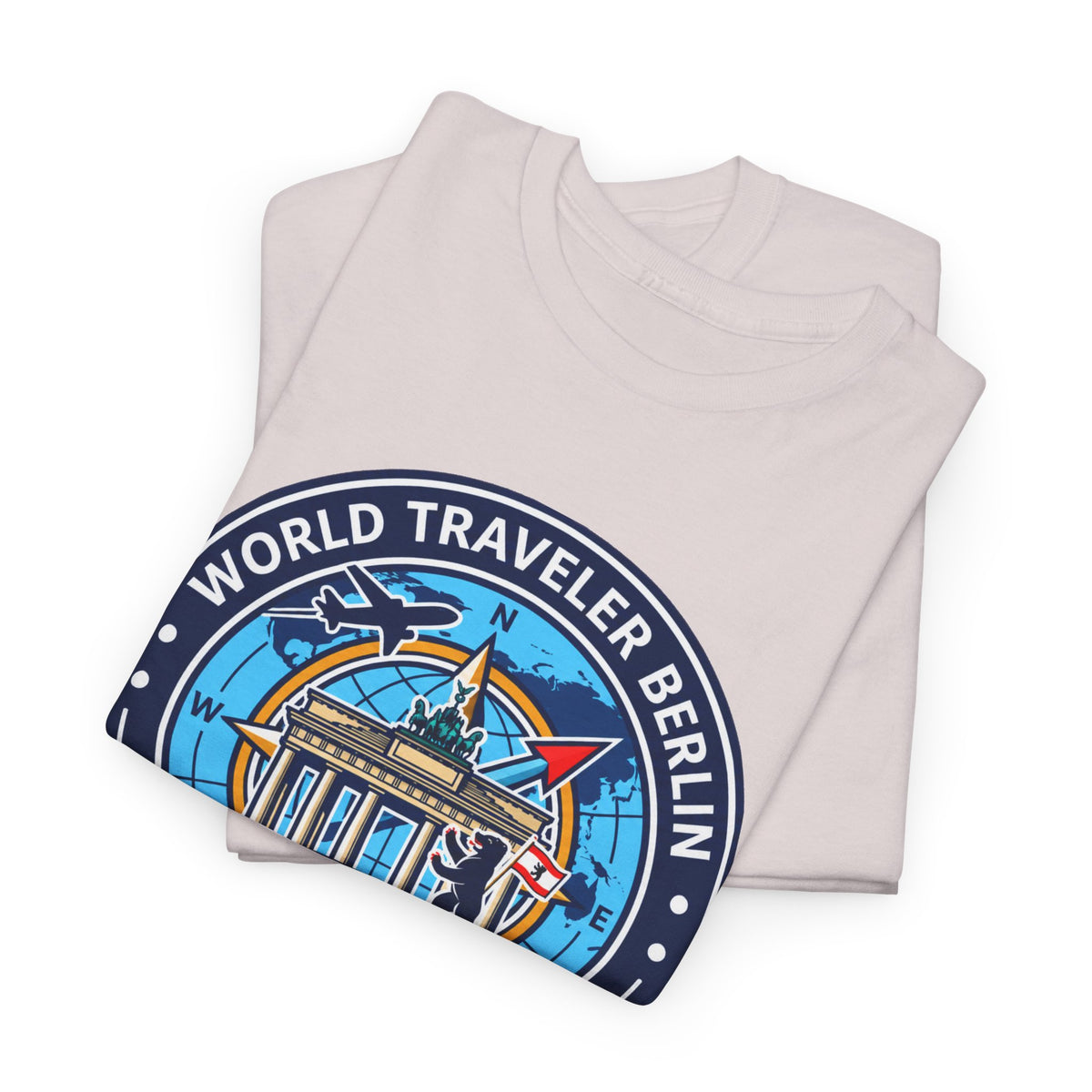 Berlin, Germany World Traveler Unisex Heavy Cotton Tee