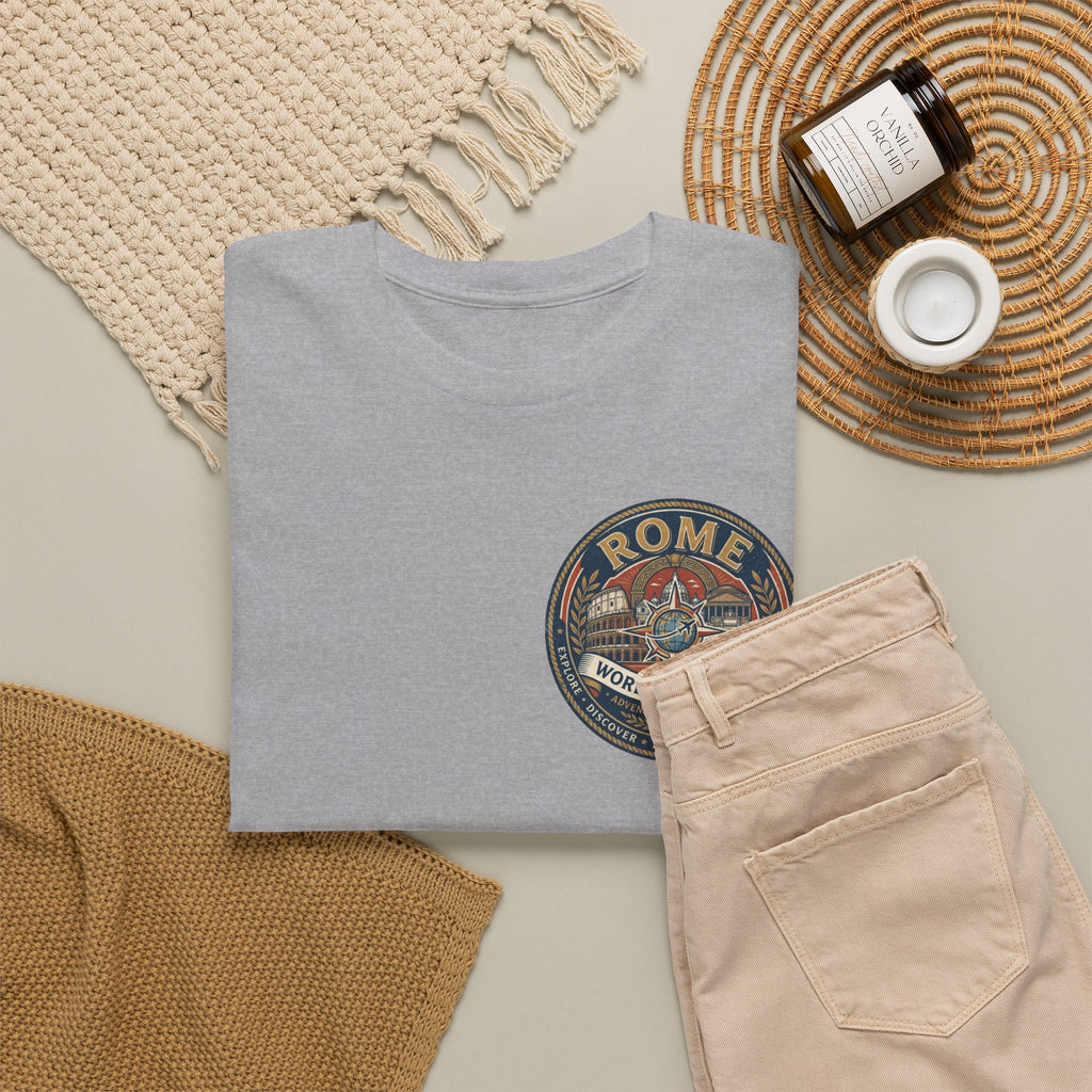 Rome, Italy World Traveler Unisex Heavy Cotton Tee