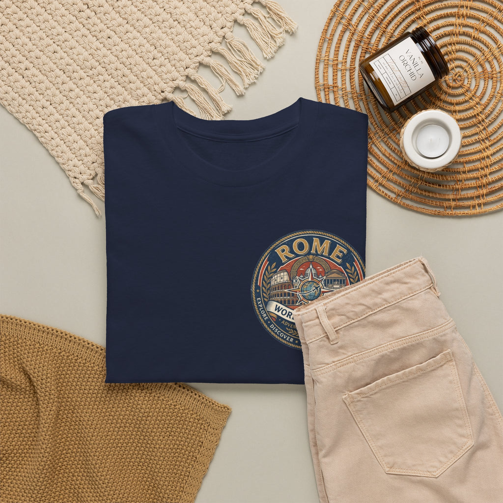 Rome, Italy World Traveler Unisex Heavy Cotton Tee
