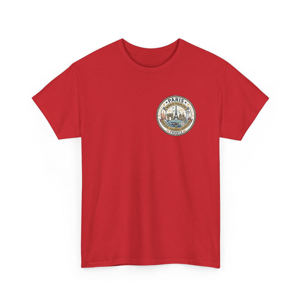 Paris, France World Traveler Unisex Heavy Cotton Tee