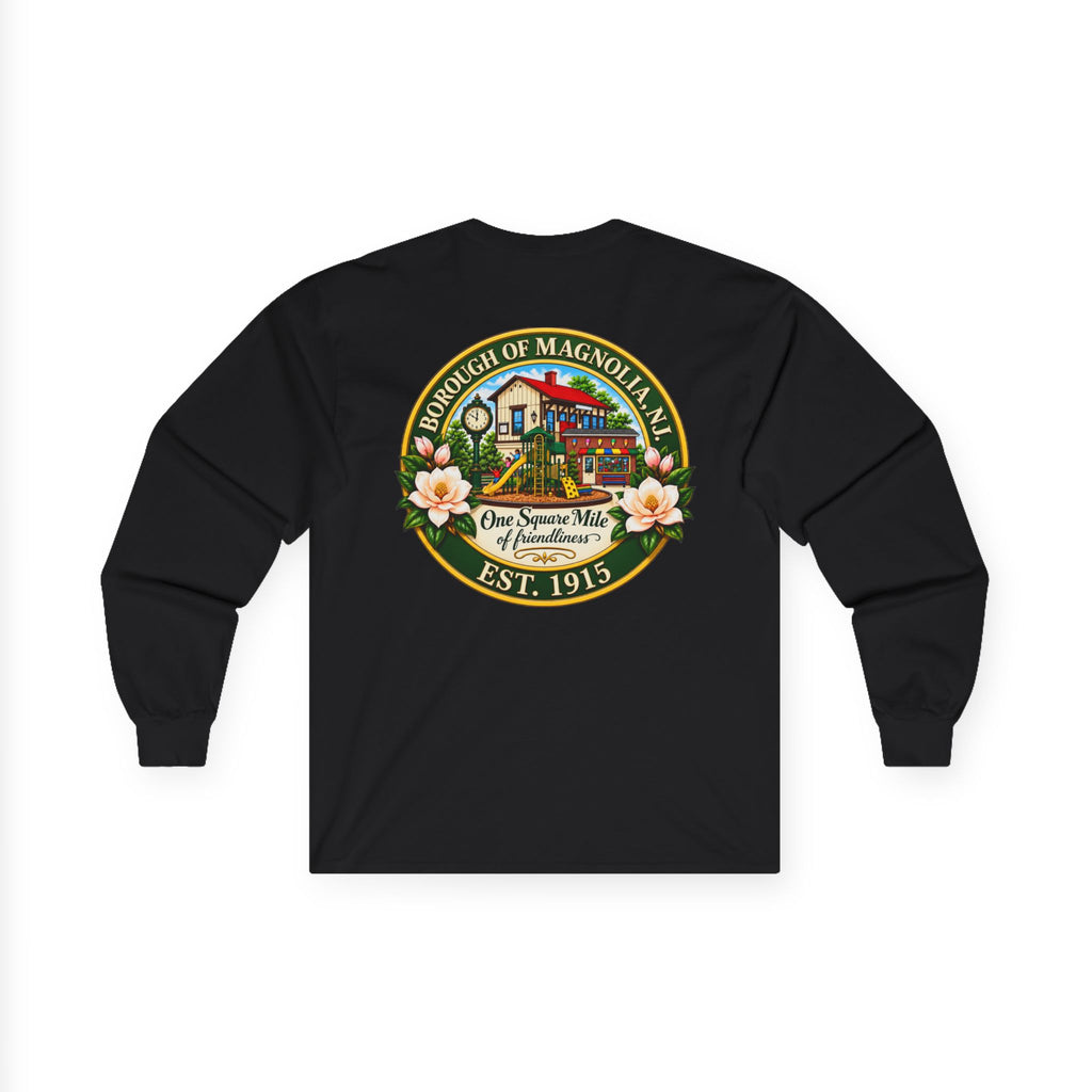 Magnolia, NJ Front and Back Logo Long Sleeve Tee Unisex Ultra Cotton