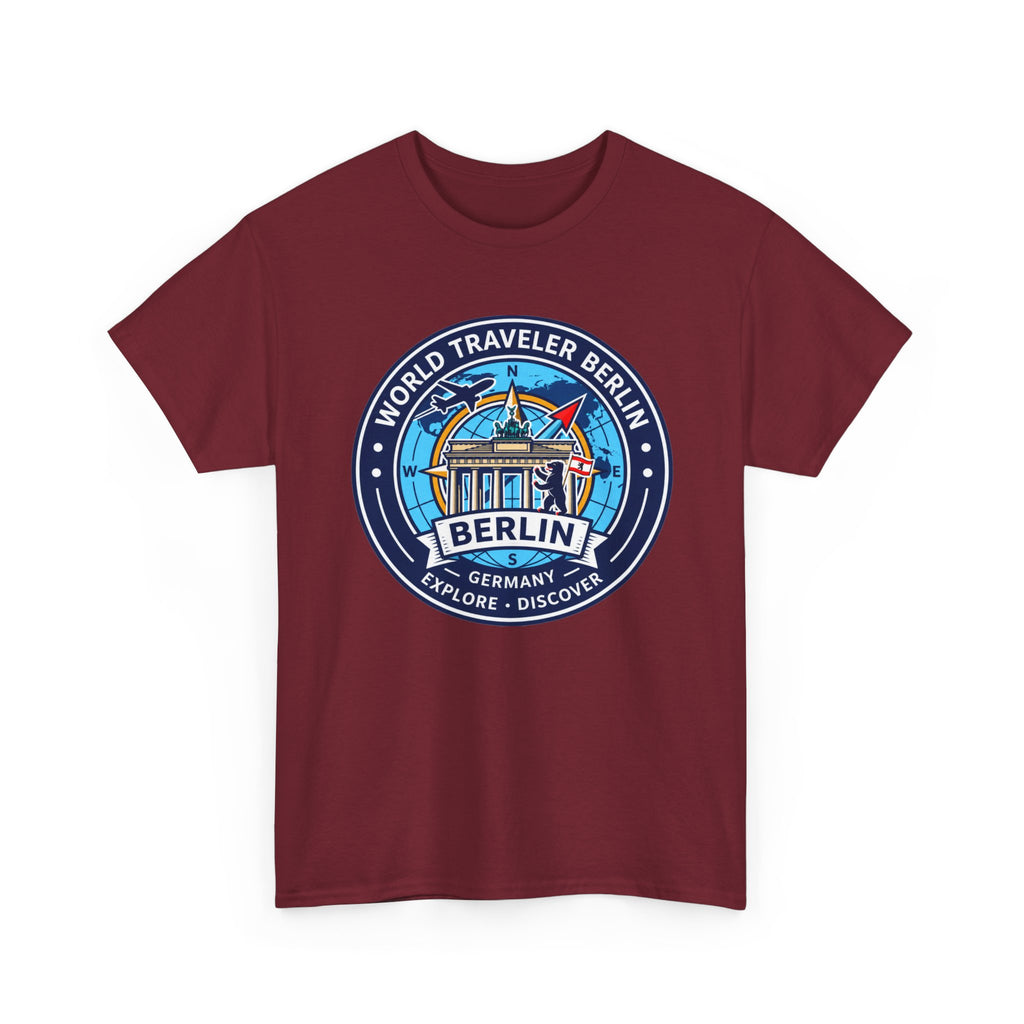 Berlin, Germany World Traveler Unisex Heavy Cotton Tee