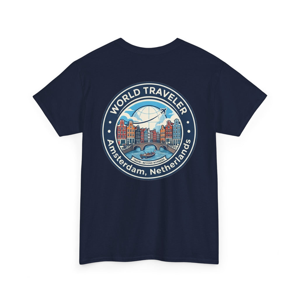 Amsterdam World Traveler Unisex Heavy Cotton Tee
