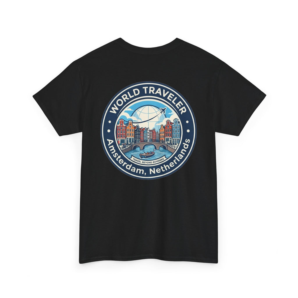Amsterdam World Traveler Unisex Heavy Cotton Tee