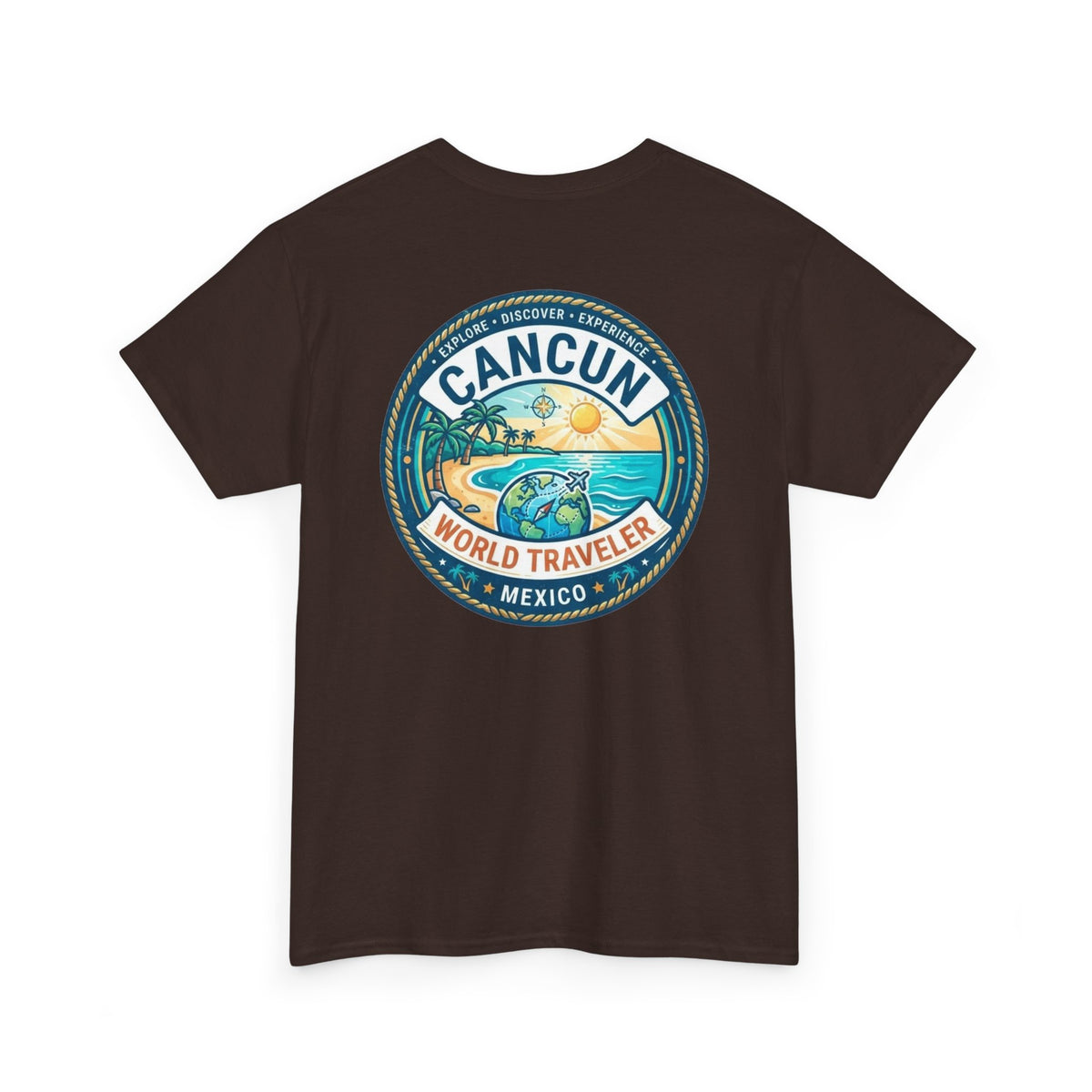 Cancun, Mexico World Traveler Unisex Heavy Cotton Tee