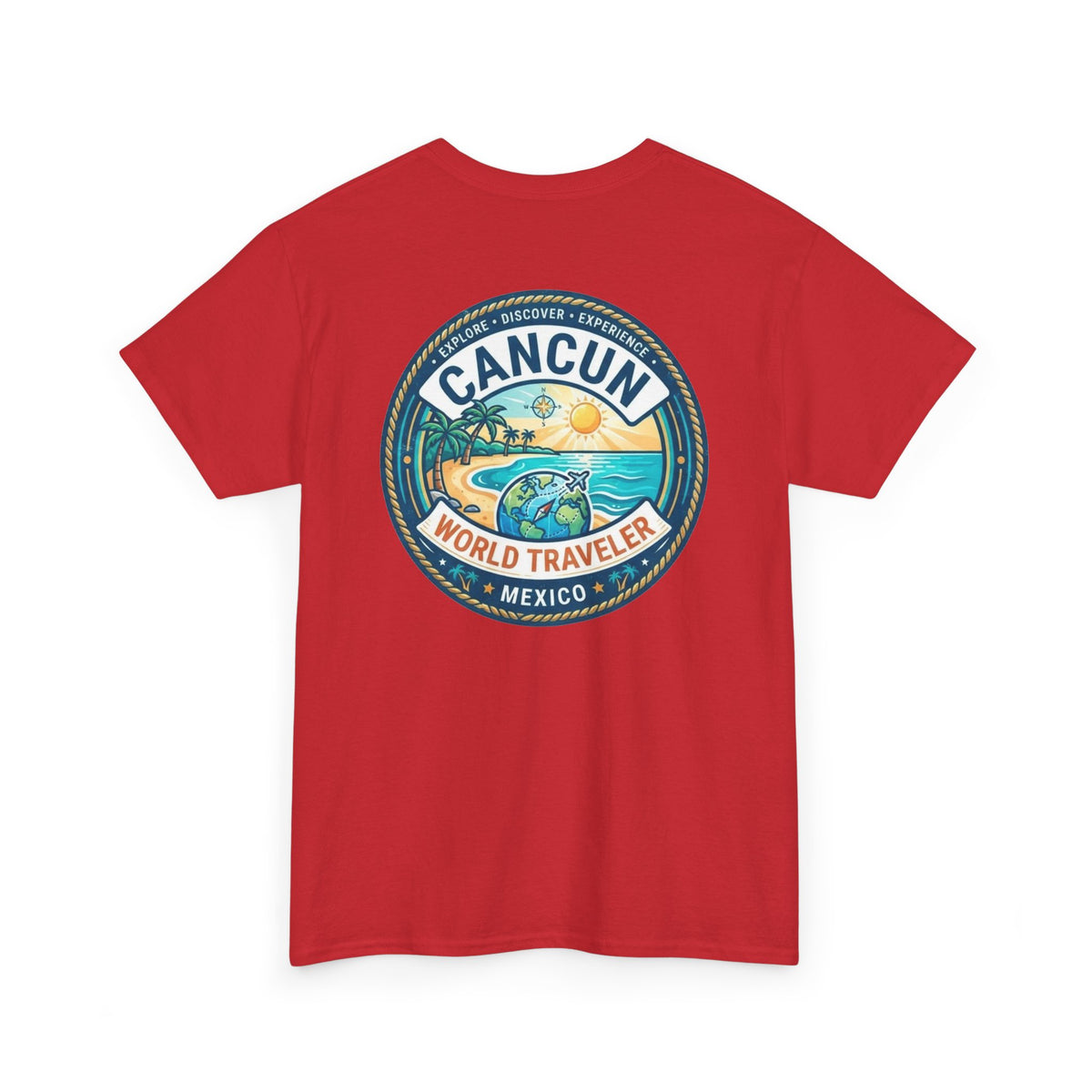 Cancun, Mexico World Traveler Unisex Heavy Cotton Tee