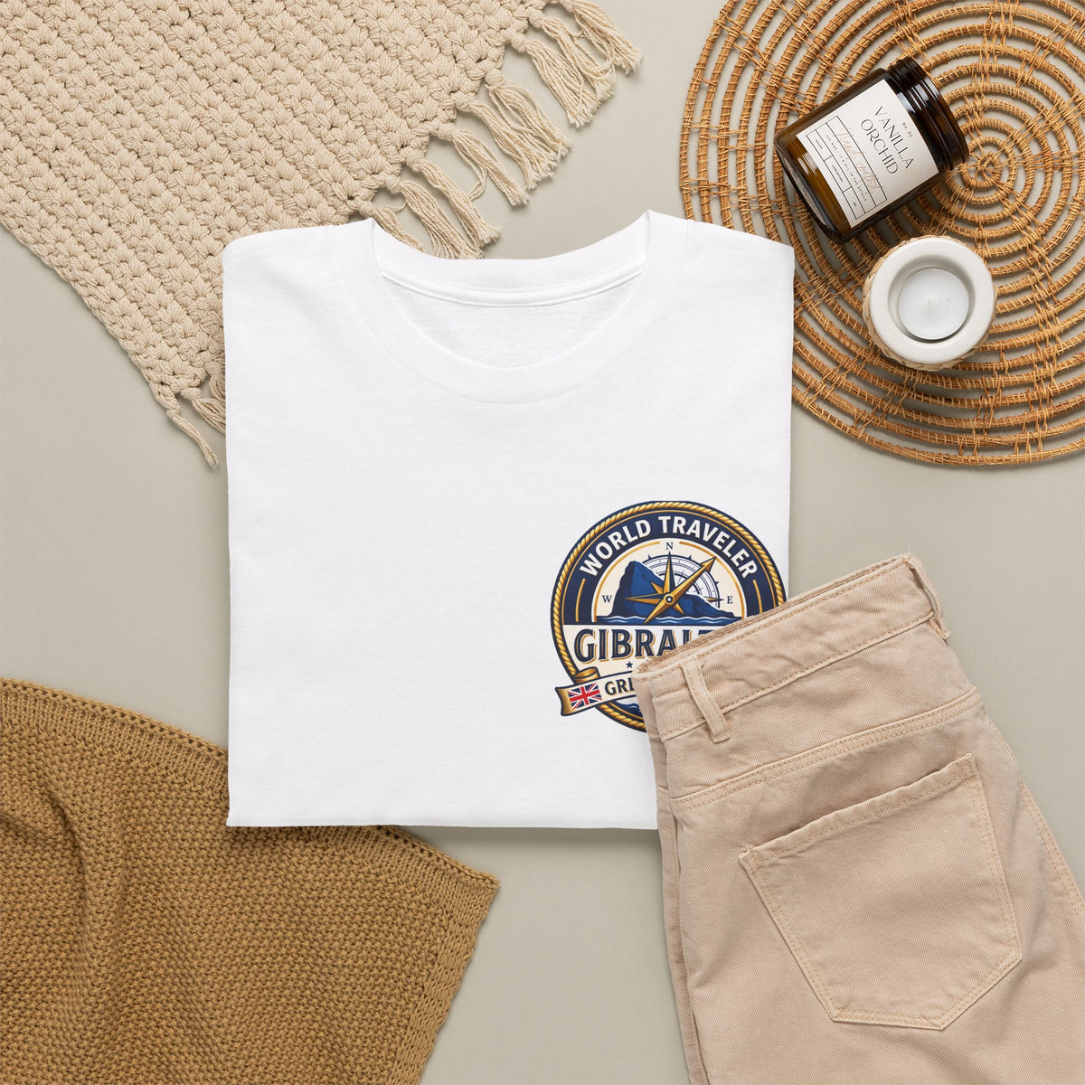 Gibraltar World Traveler Unisex Heavy Cotton Tee
