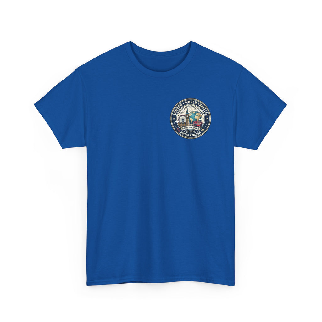 London World Traveler double sided graphics Unisex Heavy Cotton Tee