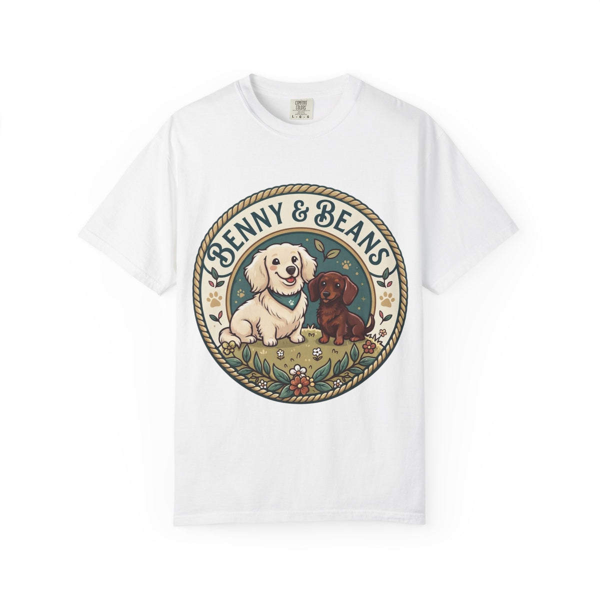 Benny & Beans Puppy Circle Graphic T-Shirt