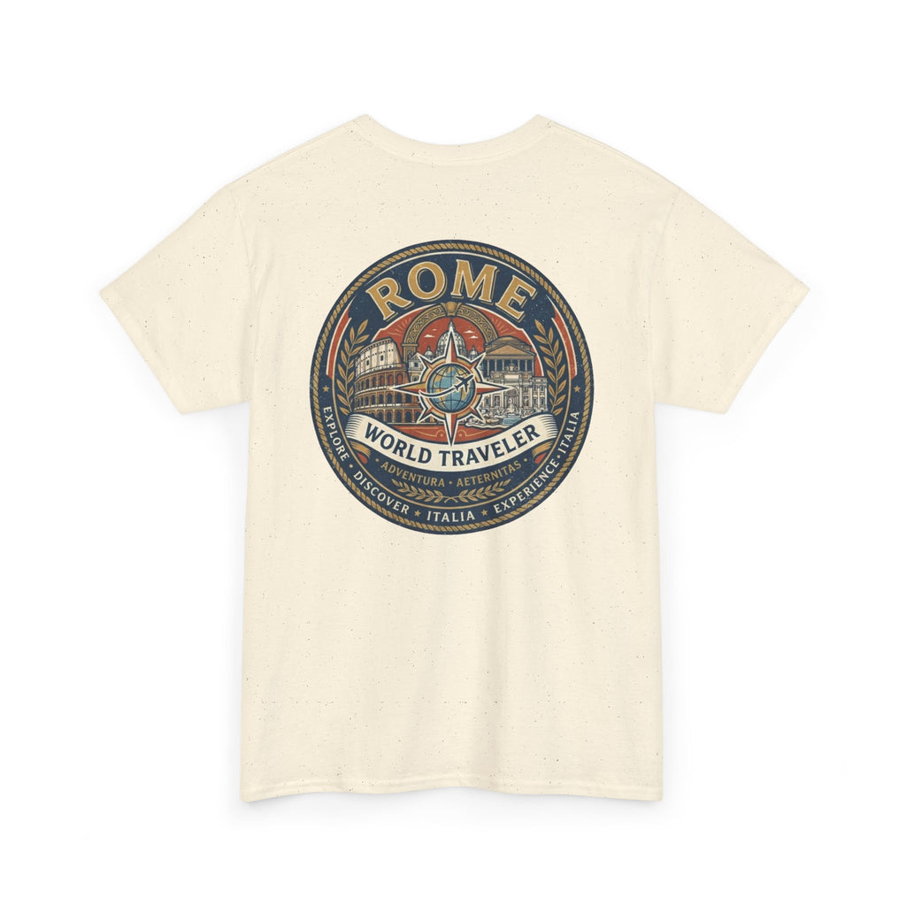 Rome, Italy World Traveler Unisex Heavy Cotton Tee