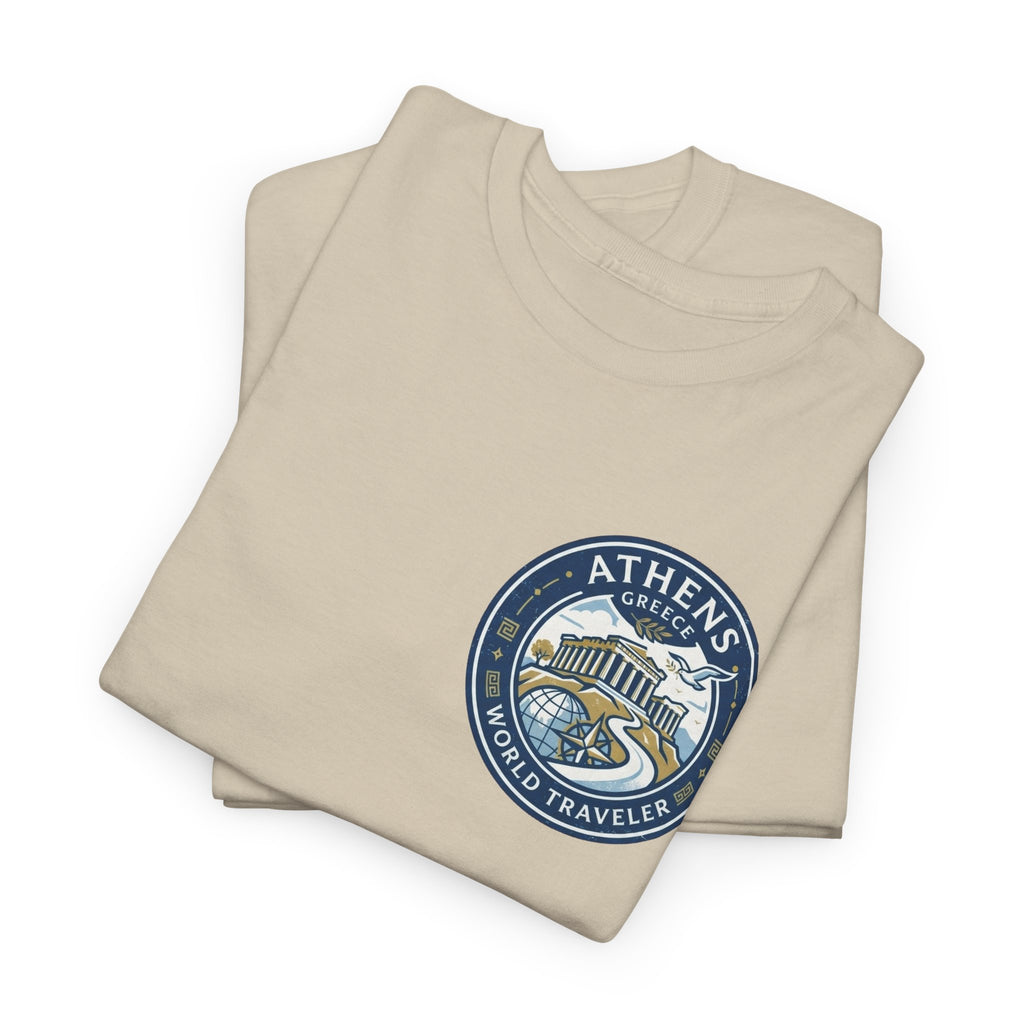 Athens, Greece World Traveler Unisex Heavy Cotton Tee