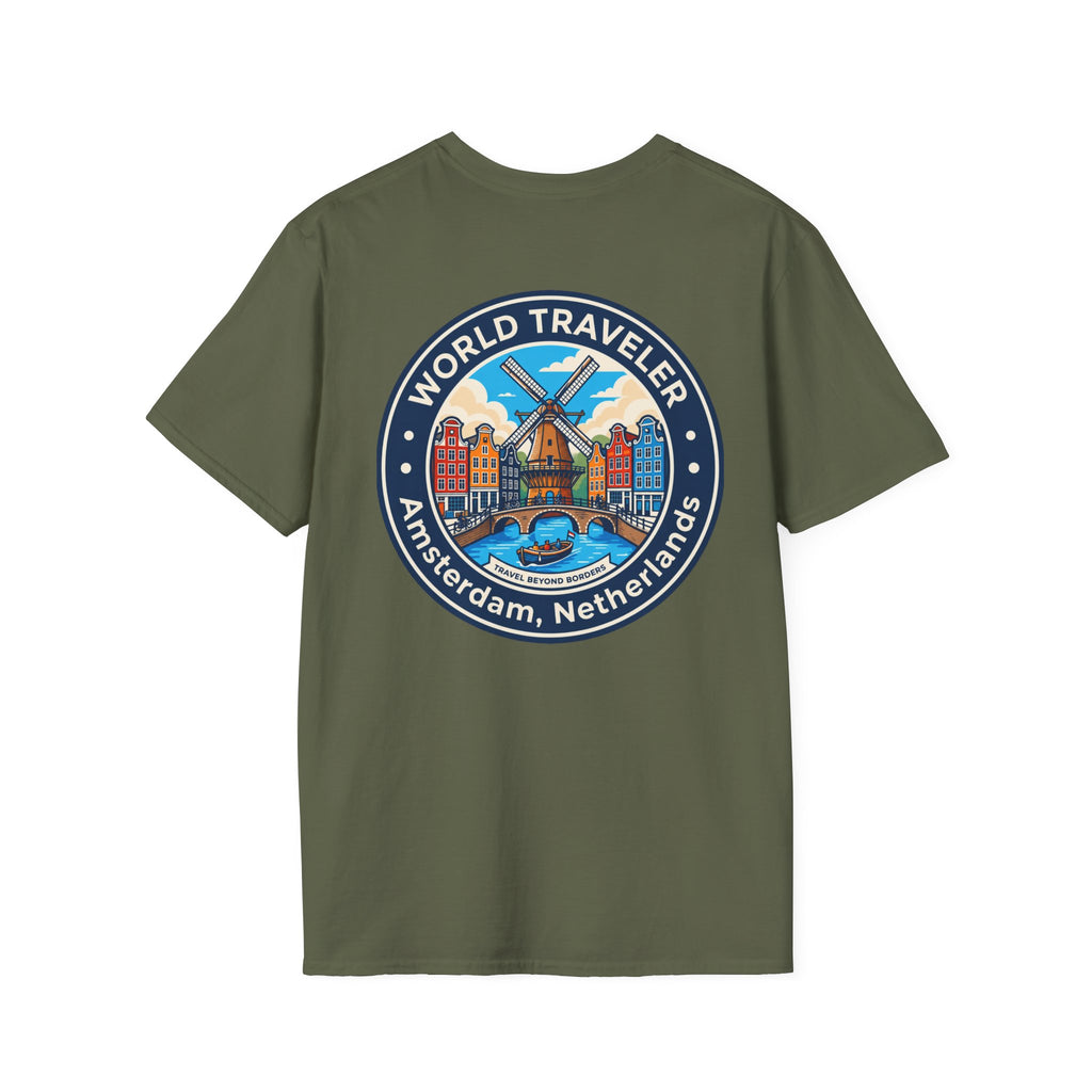 Amsterdam World Traveler Unisex Softstyle T-Shirt
