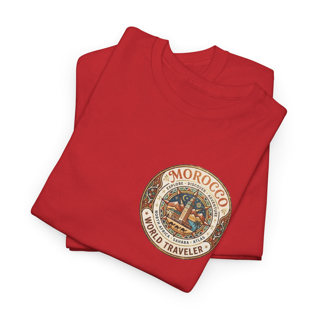 Morocco World Traveler Unisex Heavy Cotton Tee
