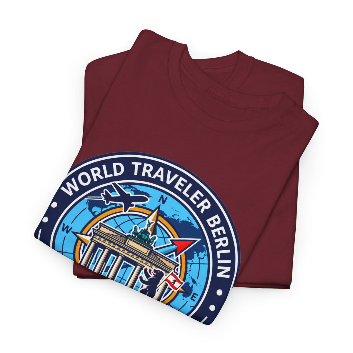 Berlin, Germany World Traveler Unisex Heavy Cotton Tee