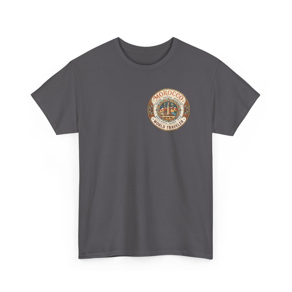 Morocco World Traveler Unisex Heavy Cotton Tee
