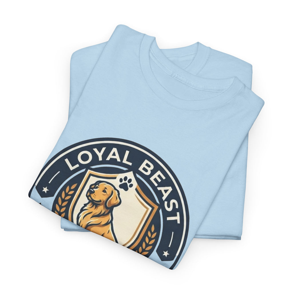 Loyal Beast Golden Retriever Unisex Heavy Cotton Tee
