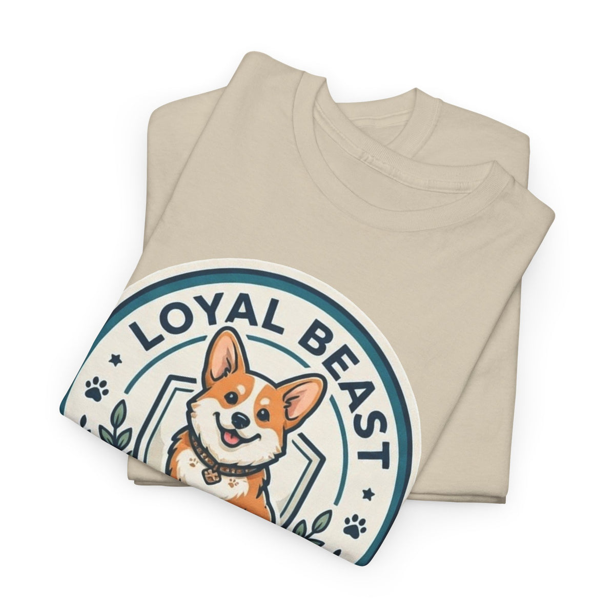 Loyal Beast Corgi Unisex Heavy Cotton Tee