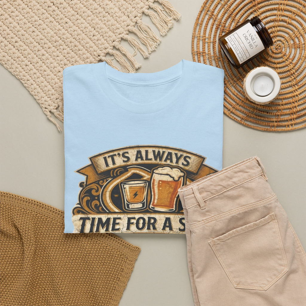 Time for a shot and a beer Unisex Heavy Cotton Tee