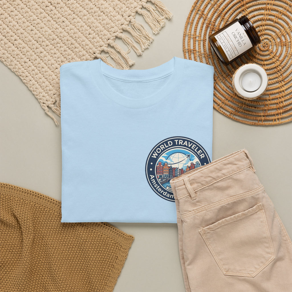 Amsterdam World Traveler Unisex Heavy Cotton Tee