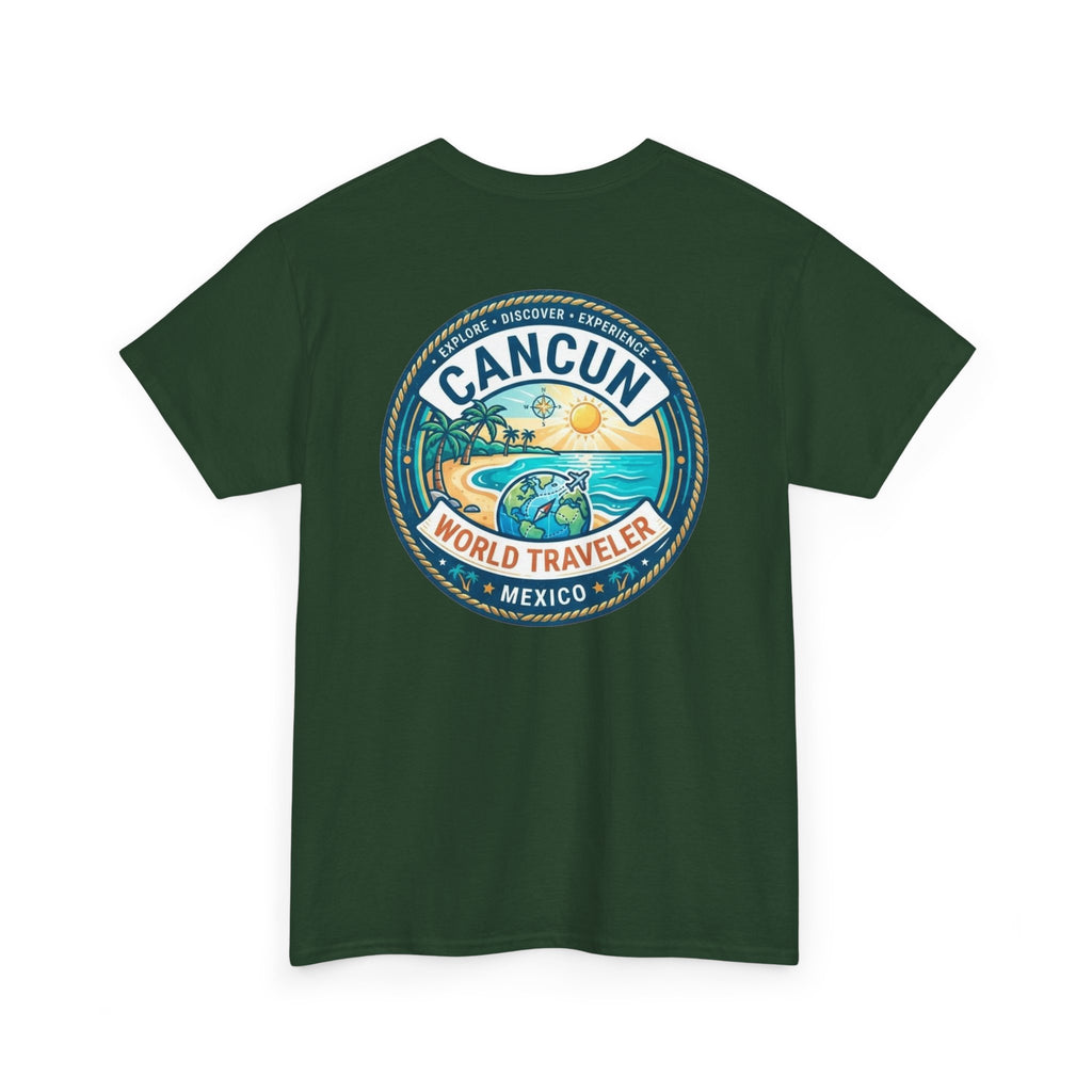 Cancun, Mexico World Traveler Unisex Heavy Cotton Tee
