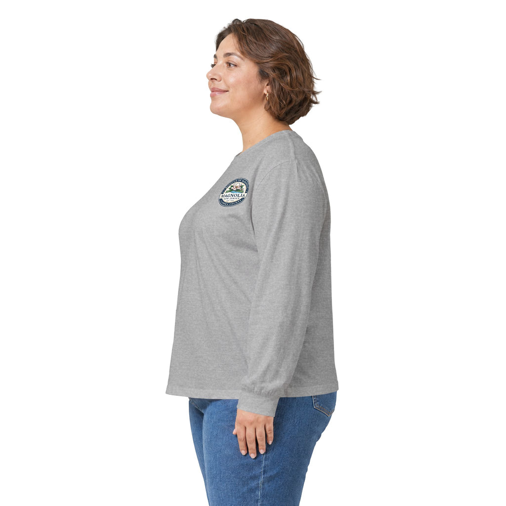 Magnolia, NJ Front and Back Logo Long Sleeve Tee Unisex Ultra Cotton