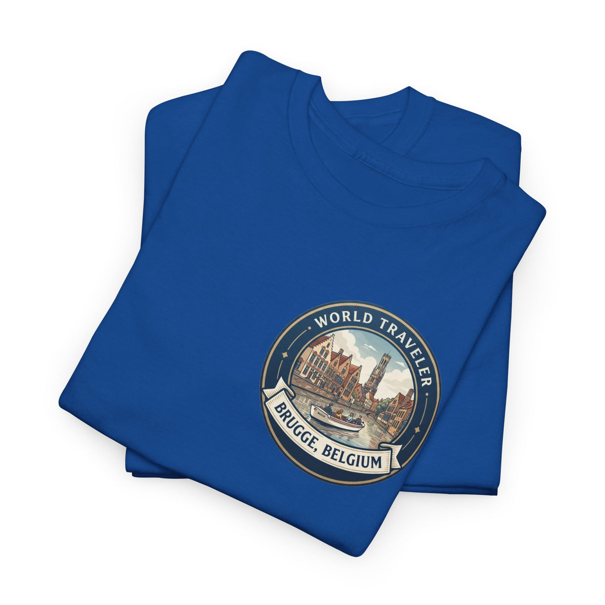 Brugge, Belgium World Traveler Unisex Heavy Cotton Tee