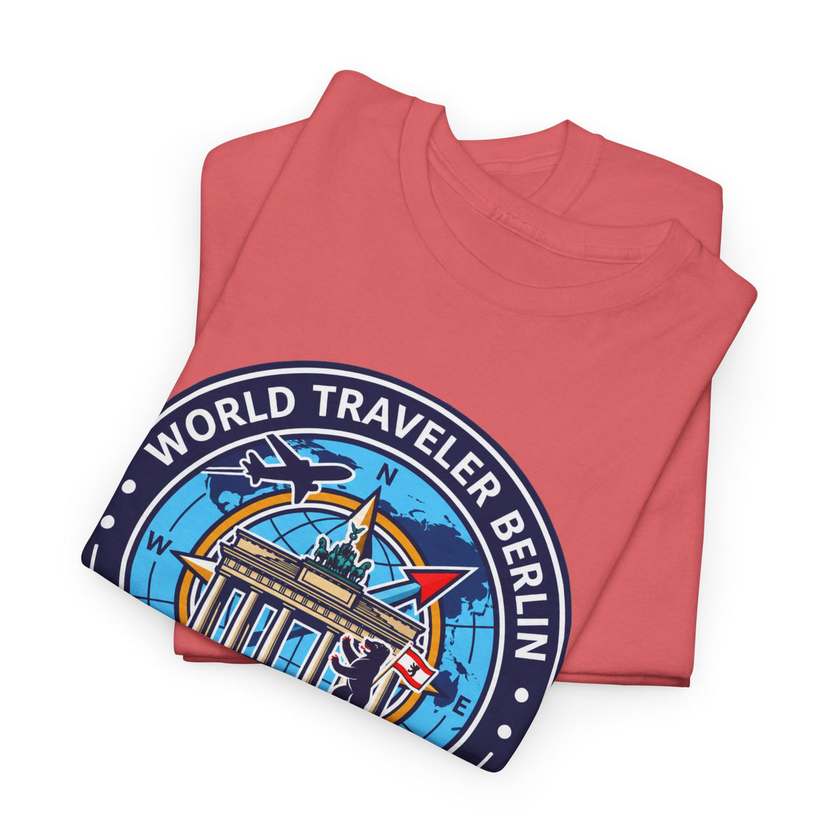 Berlin, Germany World Traveler Unisex Heavy Cotton Tee