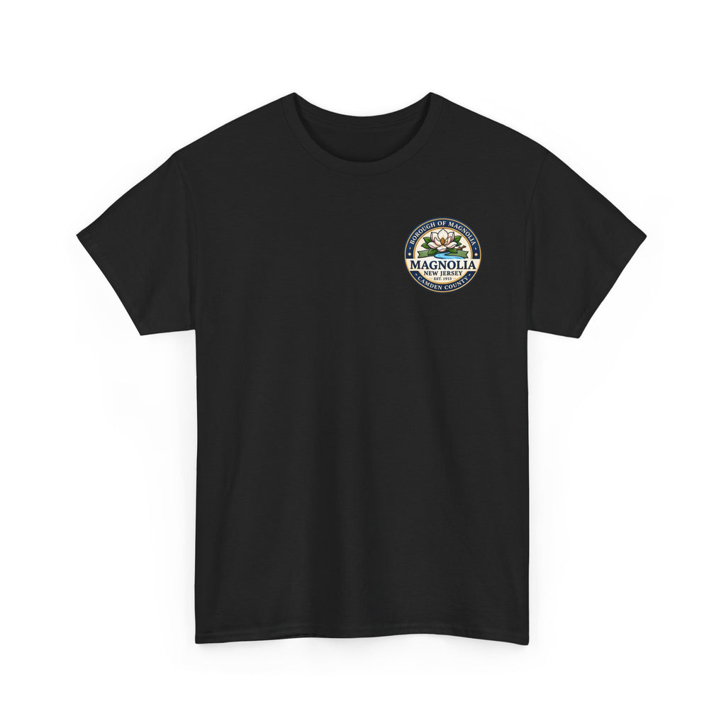 Magnolia, NJ Front and Back Logo Unisex Heavy Cotton Tee